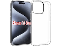 iiglo iPhone 16 Pro Silikondeksel (gjennomsiktig) Deksel til mobiltelefon