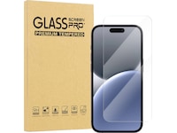 iiglo iPhone 16 Plus / 15 Plus Clear Glass skjermbeskytter Skjermbeskyttelse