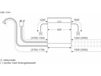 Bosch Serie 4 SMU4HMW01S Oppvaskmaskin (hvit) Underbygd oppvaskmaskin