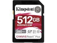Kingston Canvas React Plus V60 512GB Minnekort til foto & video