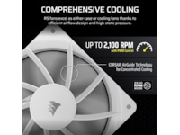 Corsair RS120 Vifte 3pk (hvit) Vifter
