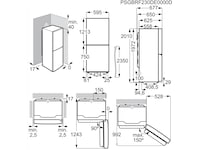 Electrolux LNT6ME36U2 600 TwinTech No Frost kjøl/frys (grå) Kombiskap