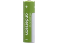 Andersson oppladbare AA batteri, 4-pk Batterier til generell bruk