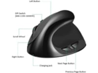 KENSON Vertical Mouse Comfi 2 kablet mus (sort) Ergonomi