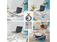 Leitz Ergo Cosy Justerbart PC bord m/plate (hvit) Laptopstand