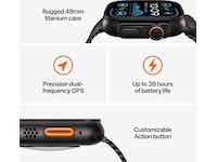 Apple Watch Ultra 2 49mm GPS + LTE Titan (naturlig) Smartklokker