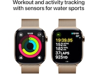Apple Watch Series 10 46mm GPS + LTE Titan (gull) Smartklokker