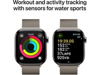 Apple Watch Series 10 GPS + LTE 42mm Titan (naturlig) Smartklokker