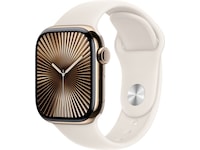 Apple Watch Series 10 GPS + LTE 42mm Titan (gull) Smartklokker