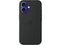 Apple iPhone 16 Silikondeksel (sort) Deksel til mobiltelefon