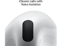 Apple AirPods 4 med støyreduksjon trådløse ørepropper, in-ear (hvit) Ørepropper