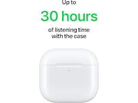 Apple AirPods 4 med støyreduksjon trådløse ørepropper, in-ear (hvit) Ørepropper