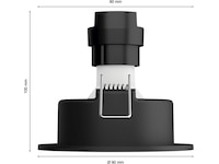 Philips Hue Innfelt Centura-spotlight R (aluminium) Taklampe