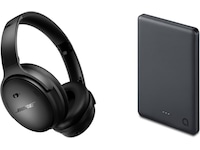 Bose QuietComfort trådløse hodetelefoner, Over-Ear (sort) + powerbank Hodetelefoner