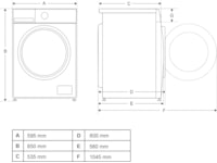 Avant WDR10/7WH1 Vask/tørk (hvit) Kombinert vaskemaskin og tørketrommel