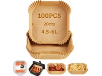 Cosori Airfryer Bakepapir Firkant 100pk Tilbehør til airfryer