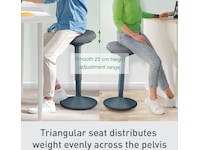 Leitz Ergo Active Balansestol sitt/stå, komfortsete, høyde 57-82 cm Kontorstoler