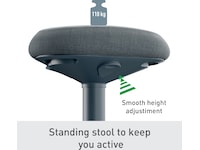Leitz Ergo Active Balansestol sitt/stå, komfortsete, høyde 57-82 cm Kontorstoler