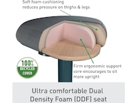 Leitz Ergo Active Balansestol sitt/stå, komfortsete, høyde 57-82 cm Kontorstoler