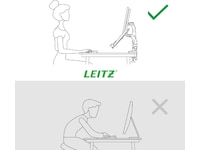 Leitz Ergo Skjermarm og laptopholder, plassbesparende Bord og veggfeste
