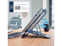 Leitz Ergo Laptopstativ, aluminium ultraflatt justerbart Laptopstand