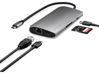 Satechi Multiport 8K Docking (space gray) Dockingstasjon & USB-HUB