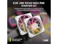 Corsair iCUE LINK RX140 RGB MAX Vifte 2pk (hvit) Vifter