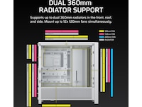 Corsair FRAME 4000D Mid-Tower (hvit) Midi tower
