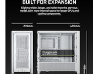 Corsair FRAME 4000D Mid-Tower (hvit) Midi tower