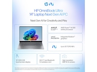 HP OmniBook Ultra Laptop 14-fd0031no 14" 2.2K Touch AMD Ryzen™ AI 9 365-prosessor med Radeon™ Graphics PC - Bærbar / laptop