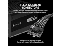 Corsair RMe Series RM750e PSU (sort) Enheter
