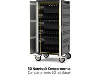 Port Design Charging Cabinet 30 Notebooks + Rack 19' Batteri og lader