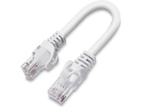 Nettverkskabel CAT6 15cm (hvit) Nettverkskabler