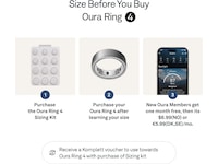 Oura Ring 4 Smart Ring str. 6 (børstet sølv) Smart ring