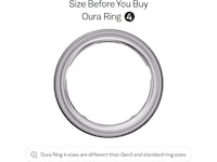 Oura Ring 4 Smart Ring str. 4 (børstet sølv) Smart ring