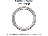 Oura Ring 4 Smart Ring str. 12 (gull) Smart ring