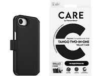 PanzerGlass CARE iPhone 16e Tango 2-i-1 Lommebokdeksel (sort) Deksel til mobiltelefon