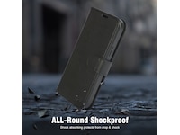 iiglo iPhone 15 Plus 2-i-1 Lommebokdeksel (sort) Deksel til mobiltelefon