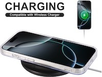 iiglo iPhone 16 Pro Magnetic Silikondeksel (gjennomsiktig) Deksel til mobiltelefon