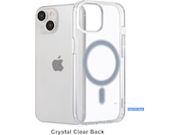 iiglo iPhone 15 Magnetic Silikondeksel (gjennomsiktig) Deksel til mobiltelefon
