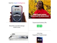 iPhone 16e 128GB (hvit) Mobiltelefoner