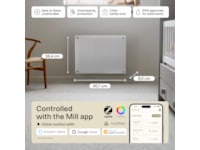 Mill Glass Smart WiFi Gen 4 panelovn 400W Panelovner
