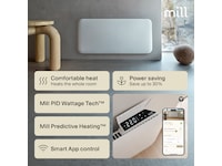 Mill Invisible Smart WiFi Gen 4 panelovn 1000W Panelovner