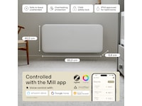 Mill Invisible Smart WiFi Gen 4 panelovn 1000W Panelovner