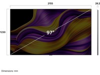 LG 97" G5 AI 4K OLED Smart TV (2025) Over 80 tommer TV