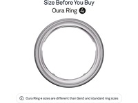 Oura Ring 4 Smart Ring str. 9 (børstet sølv) -B-Grade Demo tilbehør til mobiler & klokker