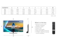 Philips 42" OLED810/12 OLED Smart Ambilight AI TV (2025) 20 - 49 tommer TV