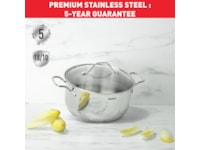 Tefal Intuition 7-delt grytesett i ubelagt rustfritt stål B864S734 Tilbehør til stekeovn og komfyrer