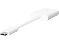 Belkin USB-C Audio + Charge Adapter (hvit) Kabeladaptere & overganger