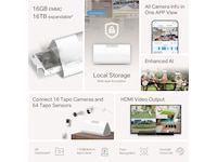 TP-Link Tapo H500 Smart HomeBase Overvåkningskameraer